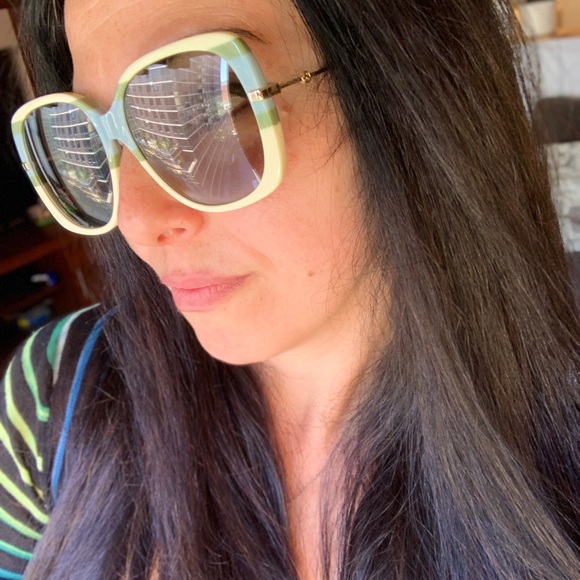 SOLD ⛔️Authentic Gucci 59 Oversized Square acetate/metal sunglasses - Picture 7 of 14